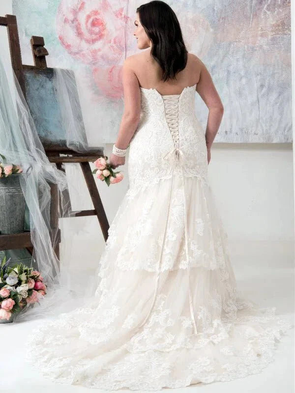 Model de Robe de Mariée pour Femme Ronde
