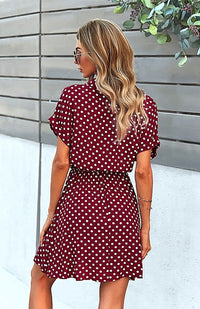 robe-a-pois-courte-rustique-decontracte