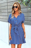 robe-a-pois-courte-rustique-decontracte
