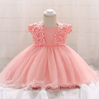 robe-bebe-fille-rose-poudre