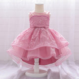 robe-bebe-mariage-rose
