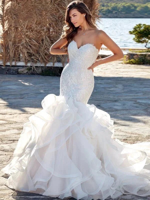 Robe Bustier Sirène Mariage