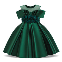 robe-ceremonie-fille-vert-emeraude