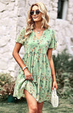 robe-courte-imprime-floral