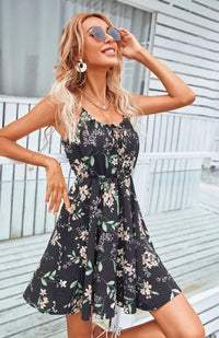 robe-courte-motif-floral