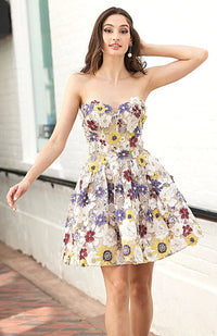 robe-dete-courte-fleurie
