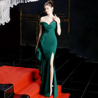 robe-de-bal-de-promo-verte
