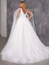 robe-de-mariee-avec-cape-grande-taille