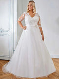robe-de-mariee-avec-manches-grande-taille