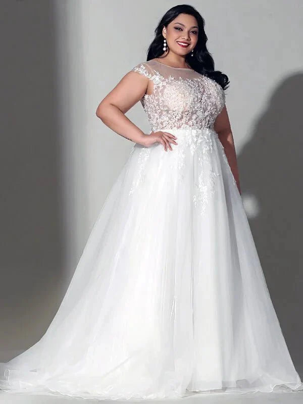 robe-de-mariee-romantique-grande-taille