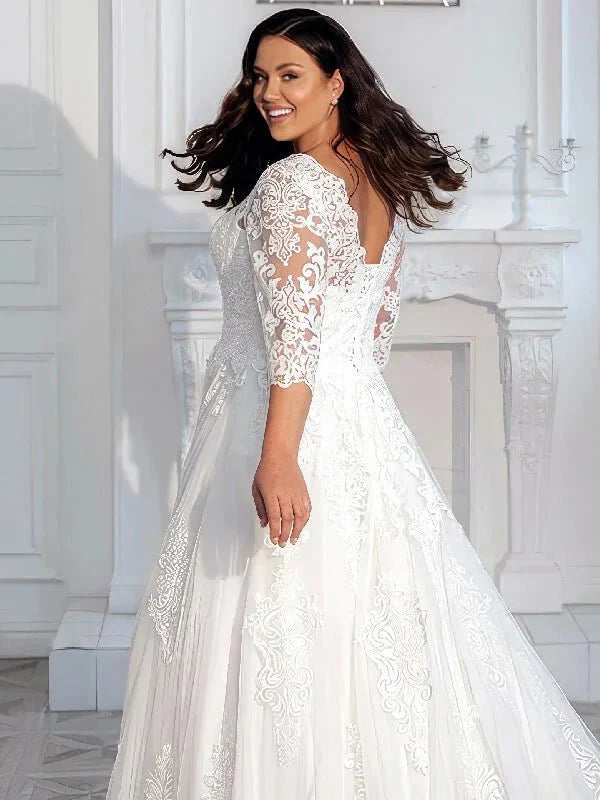 Robe de Mariée Champêtre Grande Taille