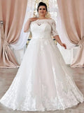 robe-de-mariee-dentelle-femme-ronde
