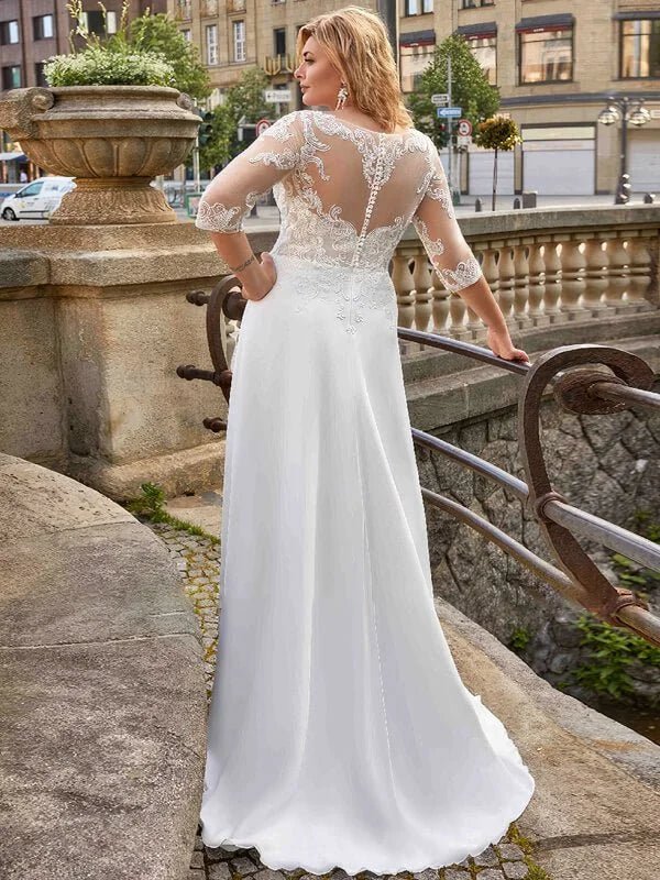 robe-de-mariee-en-mousseline-grande-taille