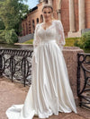 robe-de-mariee-en-satin-femme-ronde