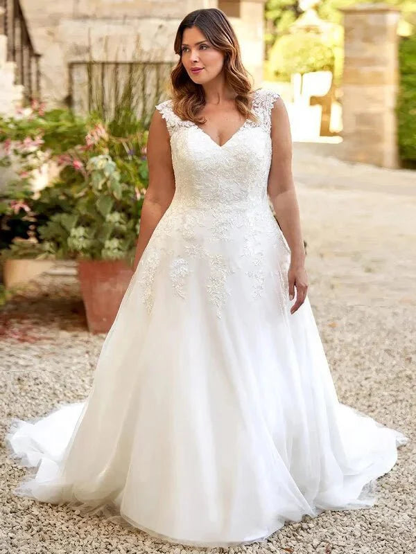Robe de Mariée Femme Petite et Ronde