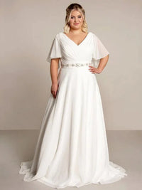 robe-de-mariee-femme-ronde-mousseline