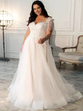 robe-de-mariee-grande-taille-avec-frange