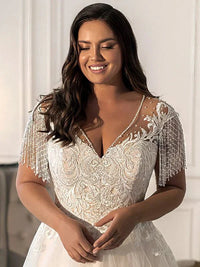 robe-de-mariee-grande-taille-avec-frange