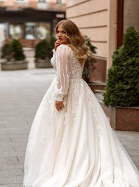 robe-de-mariee-grande-taille-avec-manches