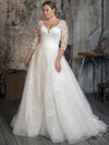 robe-de-mariee-grande-taille-fluide