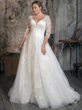 robe-de-mariee-grande-taille-fluide