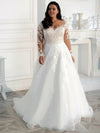 robe-de-mariee-grande-taille-manche-longue