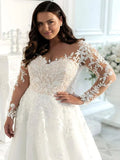 robe-de-mariee-grande-taille-manche-longue