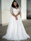 robe-de-mariee-grande-taille-manches-3-4