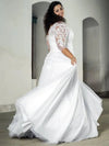 robe-de-mariee-grande-taille-manches-3-4