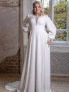 robe-de-mariee-grande-taille-mousseline