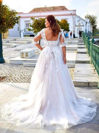 robe-de-mariee-lacet-dos-grande-taille