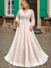 robe-de-mariee-manches-longues-grande-taille