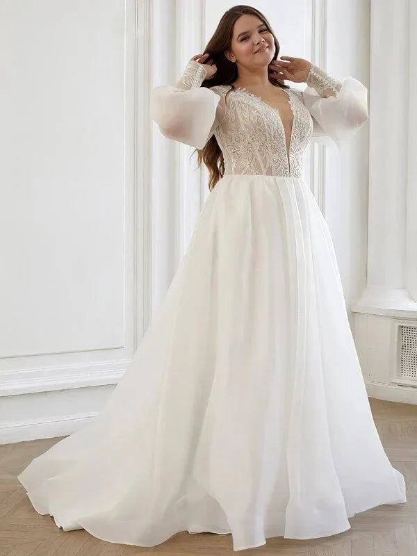 robe-de-mariee-organza-curvy