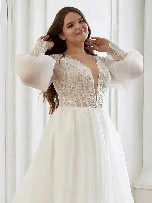 robe-de-mariee-organza-curvy