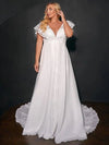 robe-de-mariee-pour-femme-enceinte-en-mousseline