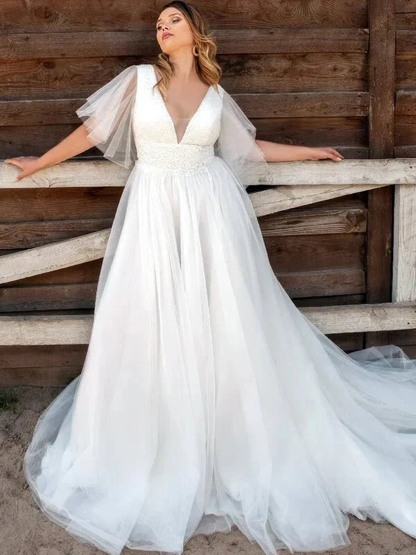 Robe de Mariée pour Femme Ronde 2019