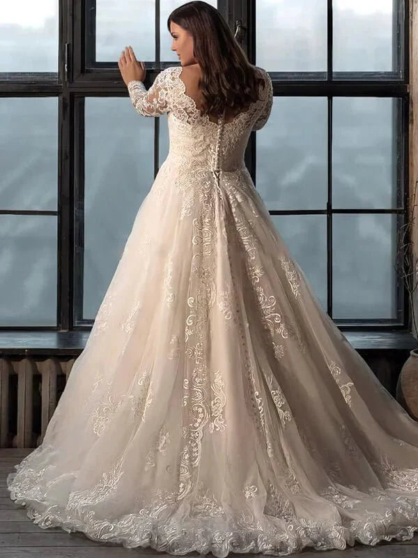 Robe de mariée pour femme ronde