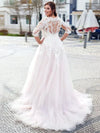 robe-de-mariee-pour-femme-ronde-avec-manche