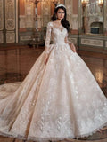 robe-de-mariee-princesse-manches-longues
