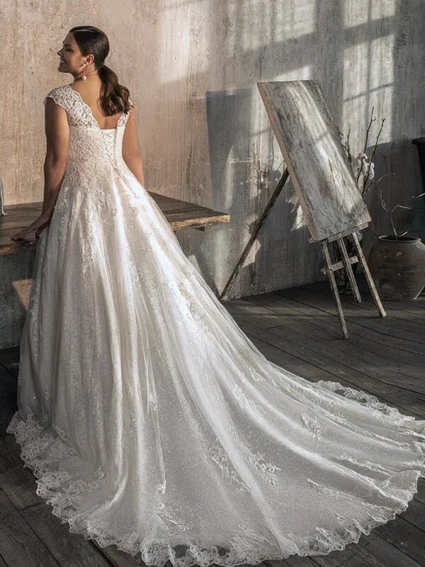 Robe de mariée ronde