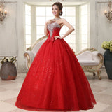 robe-de-mariee-princesse-paillette-rouge