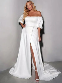 robe-de-mariee-satin-col-bateau