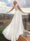 robe-de-mariee-satin-grande-taille