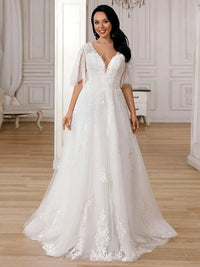 robe-de-mariee-simple-pour-femme-ronde