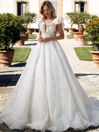 robe-de-mariee-trapeze-dentelle