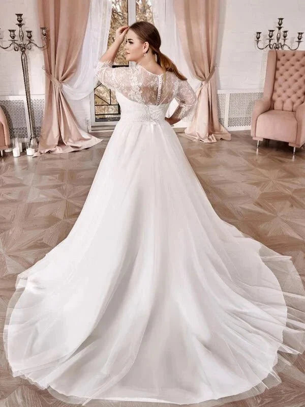 Robe de Mariée Vintage Femme Ronde