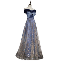 robe-de-princesse-femme-bleu