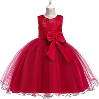 robe-de-princesse-petite-fille-rouge