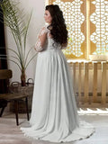 robe-longue-mariage-femme-ronde