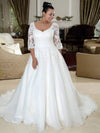 robe-mariage-organza-femme-ronde